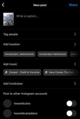 how to add music in instagram post